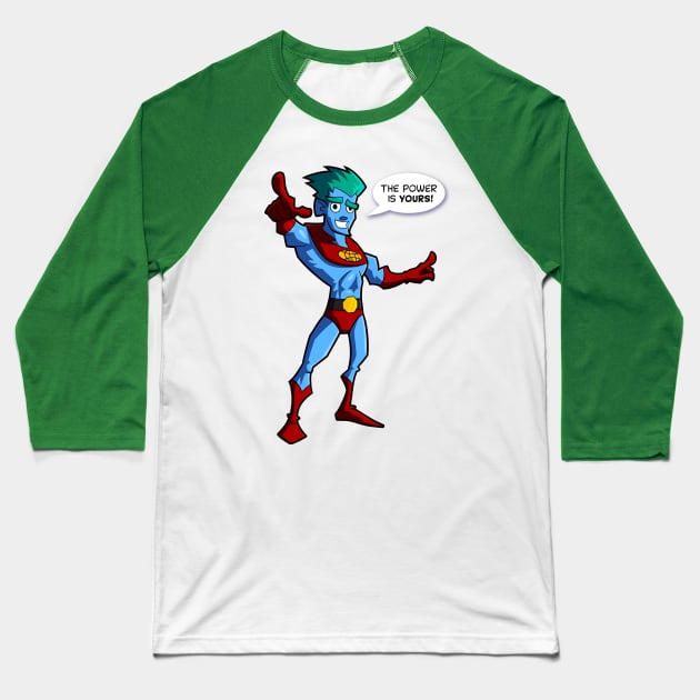 Captain Planet Baseball T-Shirt by Captain_awesomepants